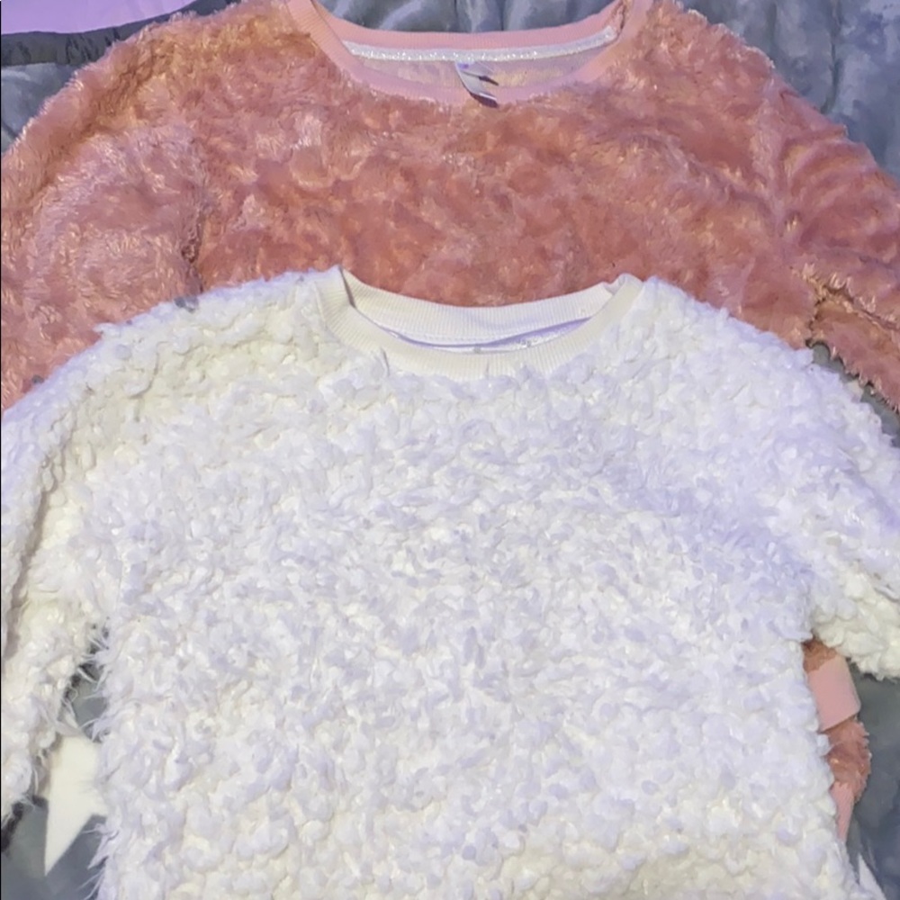 Art class and xhilaratuon fuzzy sweaters